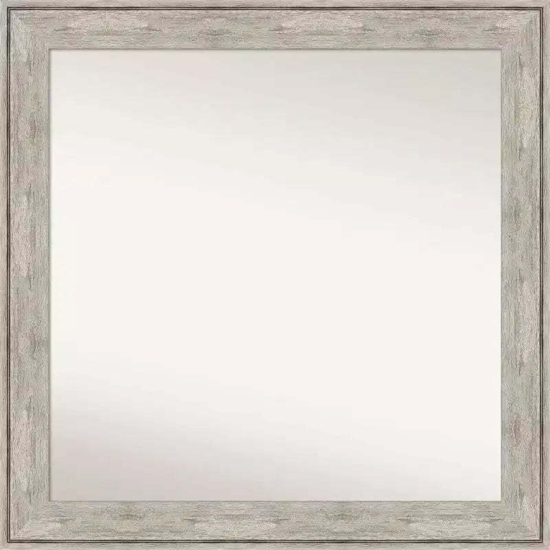 31" x 31" Square Wall Mirror with Crackled Frame, No Assembly - Amanti Art
