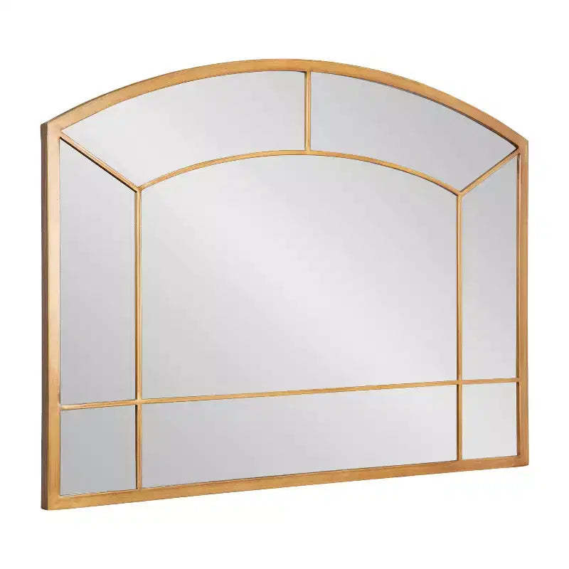 Kate & Laurel All Things Decor 36"x27" Gervais Arch Wall Mirror Gold