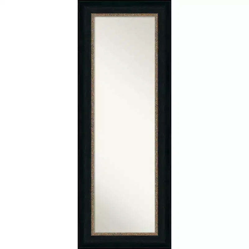 21" x 55" Non-Beveled Paragon Bronze Full Length on The Door Mirror - Amanti Art: Polystyrene Frame, Includes Mounting Hardware