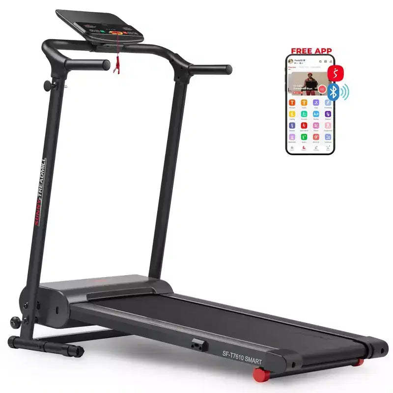 Sunny Health & Fitness Easy Assembly Non-Powered Folding Treadmill