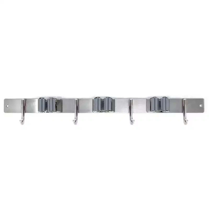 Wrap-It Broom Bar Holder with Hooks