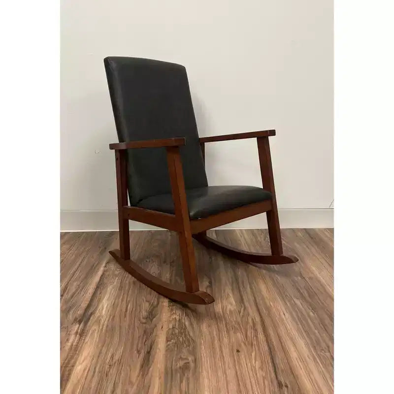 Gift Mark Kids' Rocking Chair with Fully Upholstered Seat and Seat Back Gray