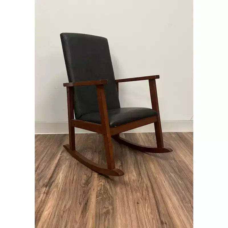 Gift Mark Kids' Rocking Chair with Fully Upholstered Seat and Seat Back Gray