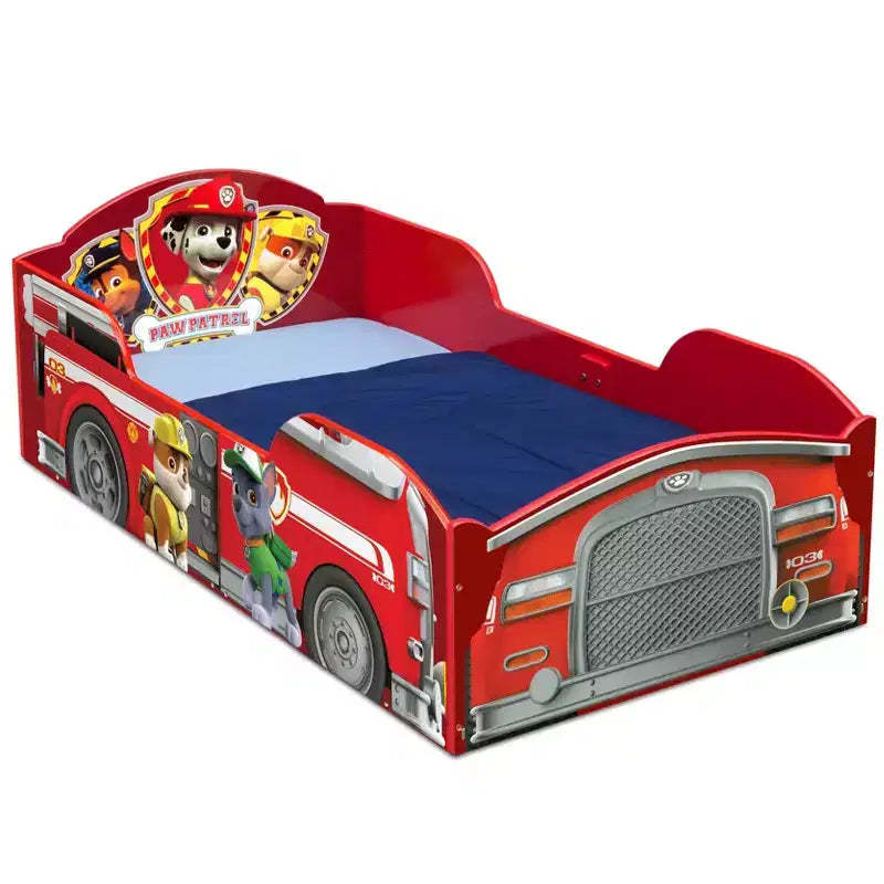 Toddler PAW Patrol Wood Kids' Bed - Delta Children: Multicolor Toddler Bed, GreenGuard Gold Certified, Plastic Frame