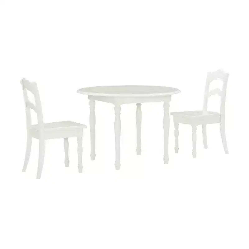 Londyn Modern Solid Wood Vanilla Finish Kids' Table and 2 Chairs Set - Powell