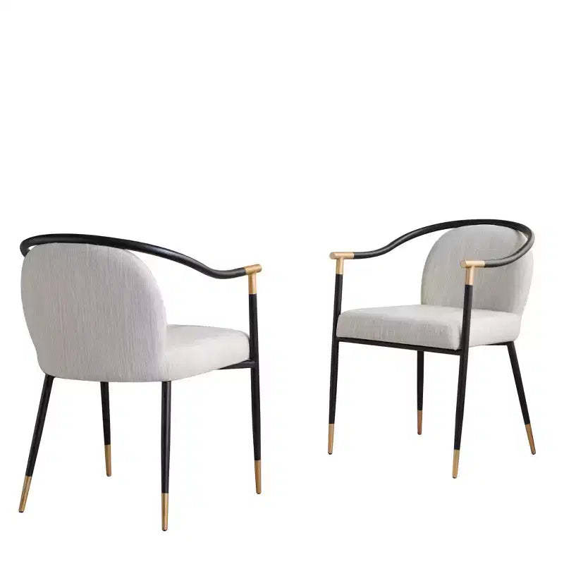 Christopher Knight Home Olors Upholstered Iron Dining Chair with King Louis Back