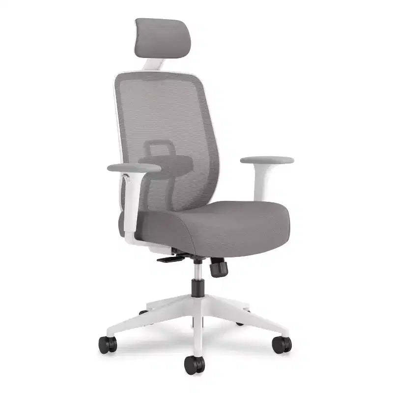HON Altern Mesh Back Task Chair, 17.95 to 21.1 Seat Height, Gray Seat, Gray/White Back, White Base