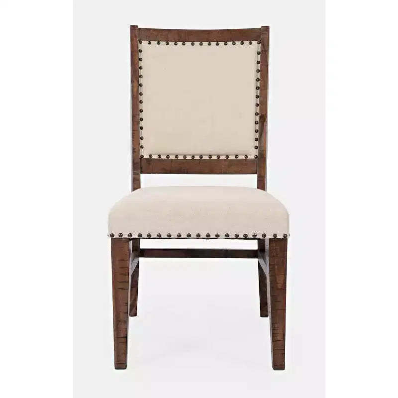 Jofran,Fairview Transitional Solid Wood Upholstered Side Chair (Set of 2)