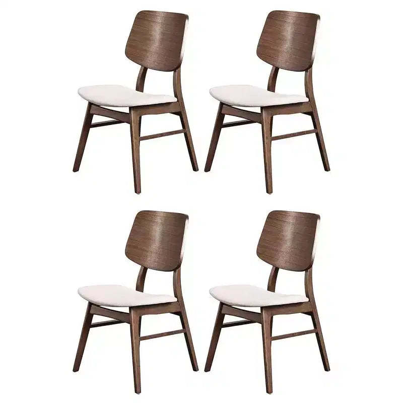 New Classic Furniture, Oscar Walnut Solid Wood Dining Chair (Set of 4)