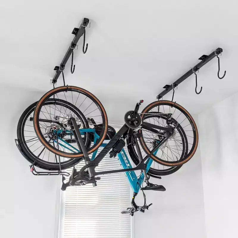 Teal Triangle G-Bike Ceiling | Adjustable Ceiling Storage System | Holds up to 8 Bikes