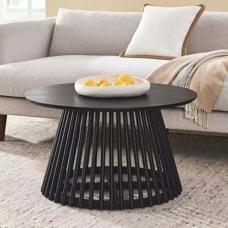 AndMakers 1 31.5 in. Round Wood Coffee Table