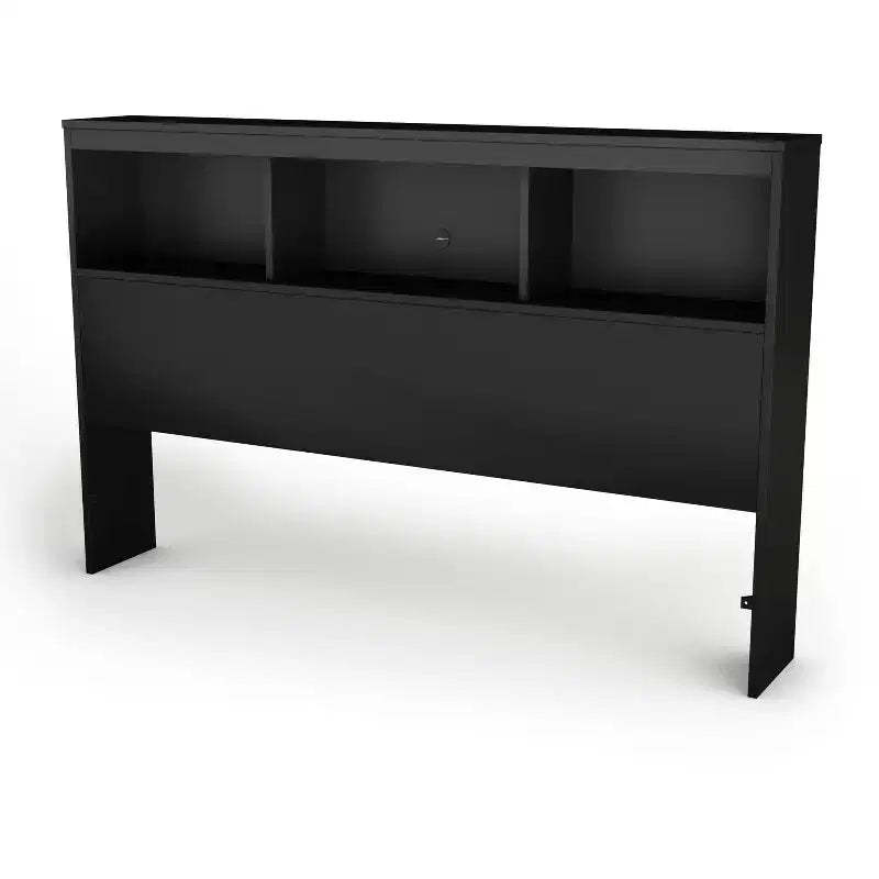 HomeStockBookcase Headboard Pure Black Spark Style Headboard