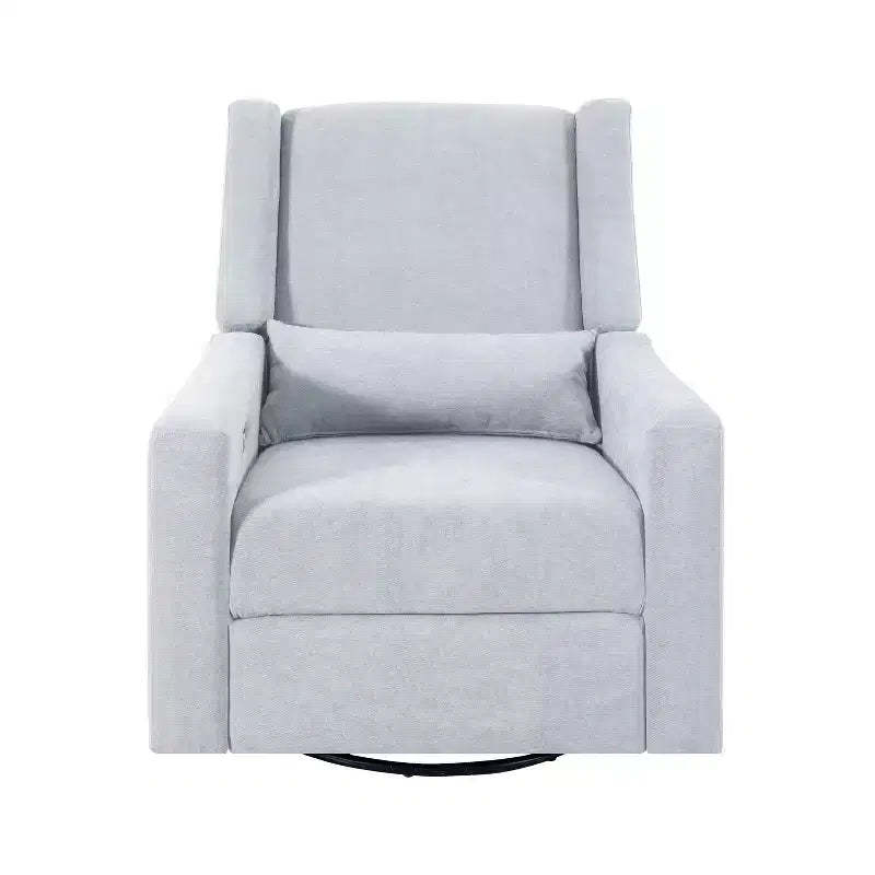 Luxury Power Motion Recliner with USB Charging, Swivel, and Lumbar Support for Nursery Comfort