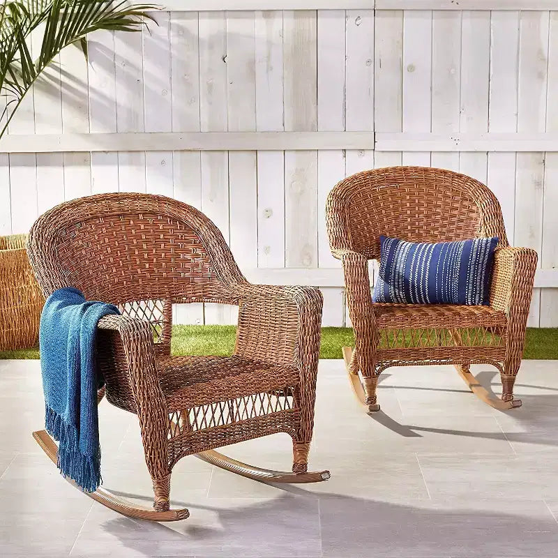 HomeStock Lakeside Living Chair - Set Of 2, Patio Chair, Outdoor Rocking Chair