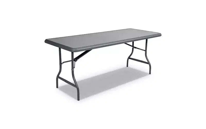 Iceberg IndestrucTable Industrial Folding Table, Rectangular, 72 x 30 x 29, Charcoal