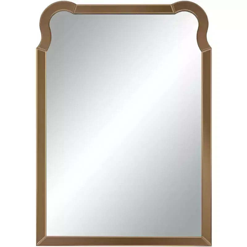 Noble Park Natalya 27 x 39 Warm Gold Rectangular Wall Mirror