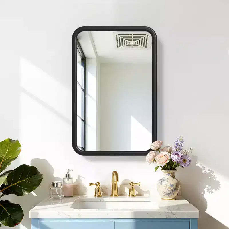 Dovelina Wall Medicine Cabinet Mirror Cabinet Multifunctional Wall-Mounted Mirrored Cabinet with Magnetic Doors