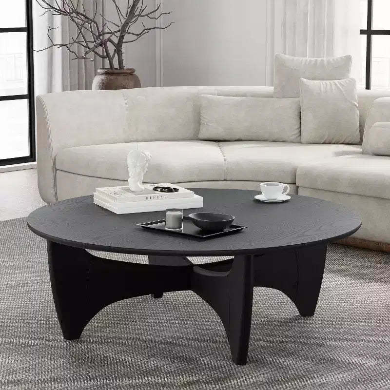 PexFix Round Solid Wood Coffee Table