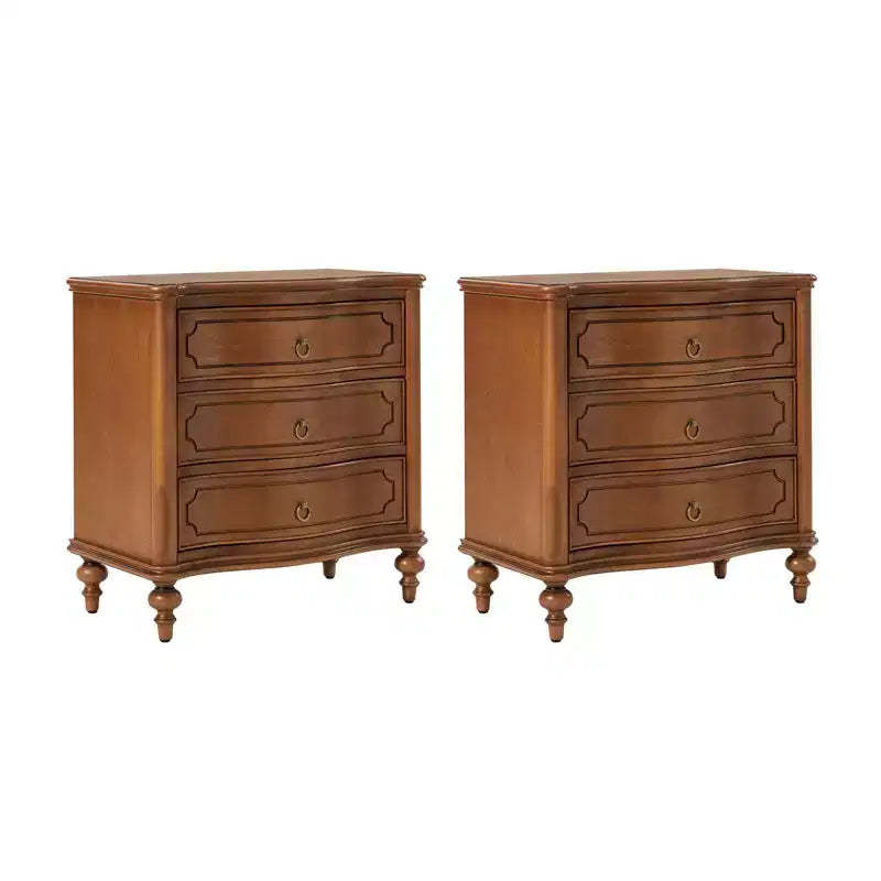 Linus 3-Drawer end table Set of 2| ART OF LIVING DESIGNS