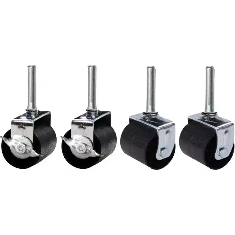 King's Brand Heavy Duty Caster Wheels for Bed Frame ~Set of 4~ (2 Locking & 2 None Locking)