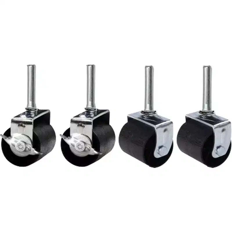 King's Brand Heavy Duty Caster Wheels for Bed Frame ~Set of 4~ (2 Locking & 2 None Locking)