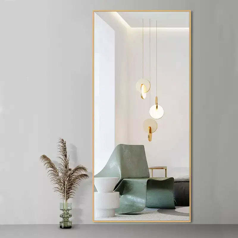 PexFix 71x34 Aluminum Fine Edge Right Angle Rectangle Full Length Mirror-Without Stand