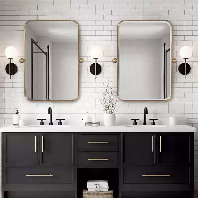 PexFix 31x23Aluminum Fine Edge Wall Mirror Set of 2