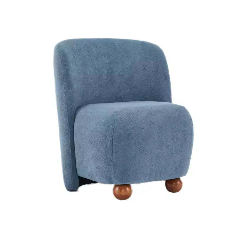 GDFStudio Samuel Modern Low-Back Armless Accent Chair, White