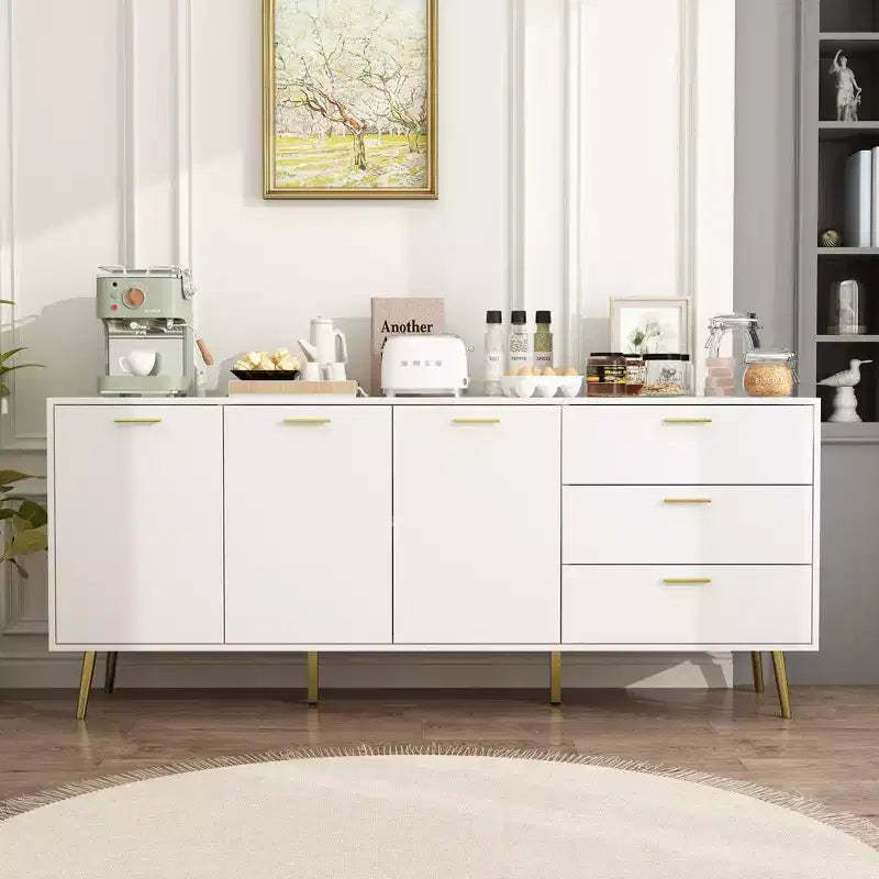 Famapy Modern White Dresser with Drawers - Versatile Furniture