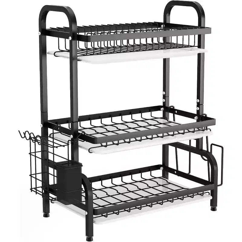 Lantine 3-Tier Drying Rack for Kitchen Counter Storage