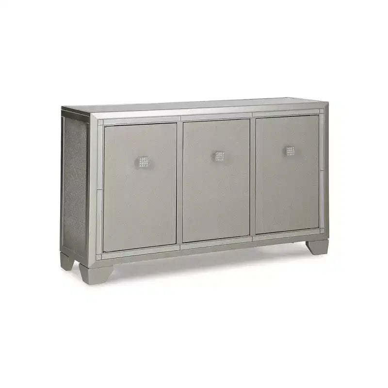 Signature Design by Ashley Contemporary Chaseton Accent Cabinet Champagne
