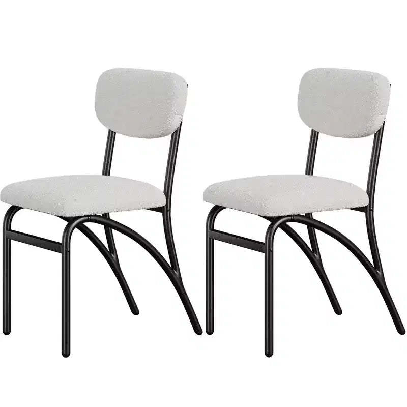 Dining Chairs, Boucle Dining Chairs Set of 2/4/6, Mid-Century Modern Upholstered Kitchen Dining Room Chairs