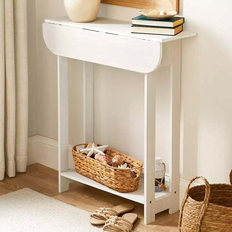 The Lakeside Collection Wood Console Table with Drop Leaf - 30H -