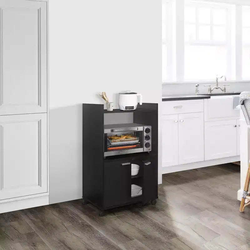 Kings Brand Furniture Ayla 2 -Door Kitchen Microwave Cart