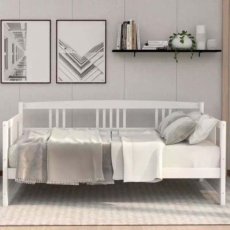 Whisen Modern Design Twin Size Solid Wood Frame Daybed