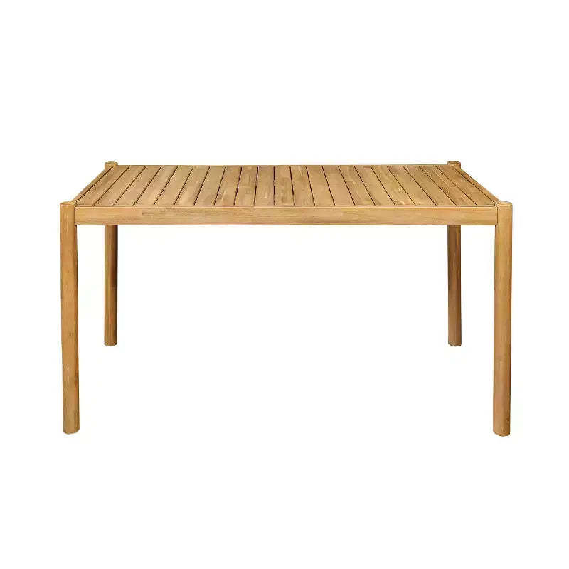 Christopher Knight Home Eugene Outdoor Acacia Wood Dining Table, Light Teak