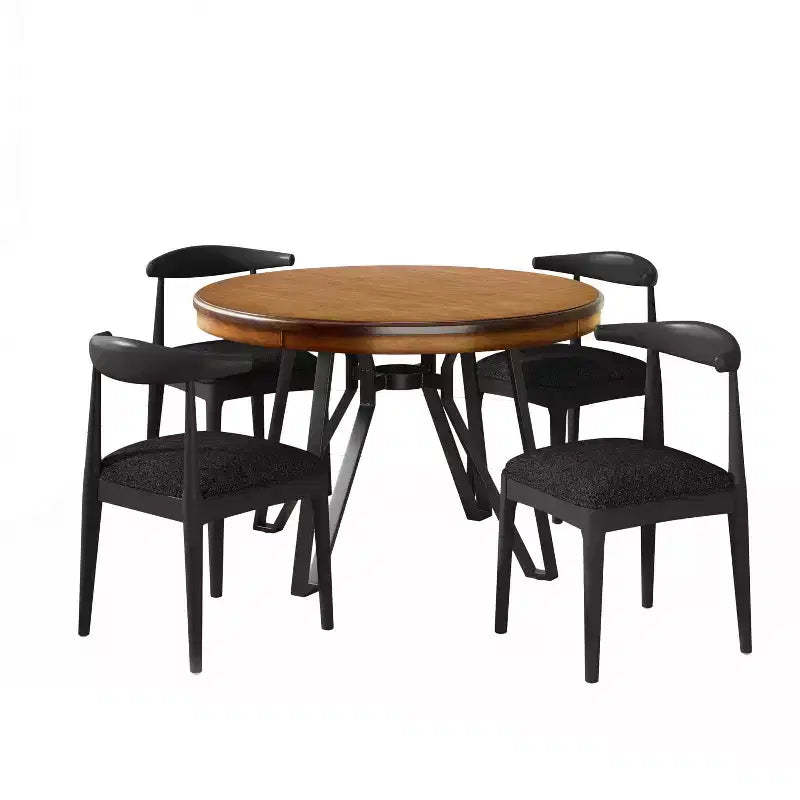 Christopher Knight Home Foxbriar 5 Piece Wood and Iron Dining Set