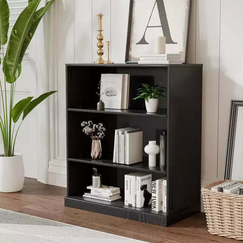 PexFix 36x31x16 Wood Accent Cabinet with Adjustable Shelf Storage Cabinet without Door Black