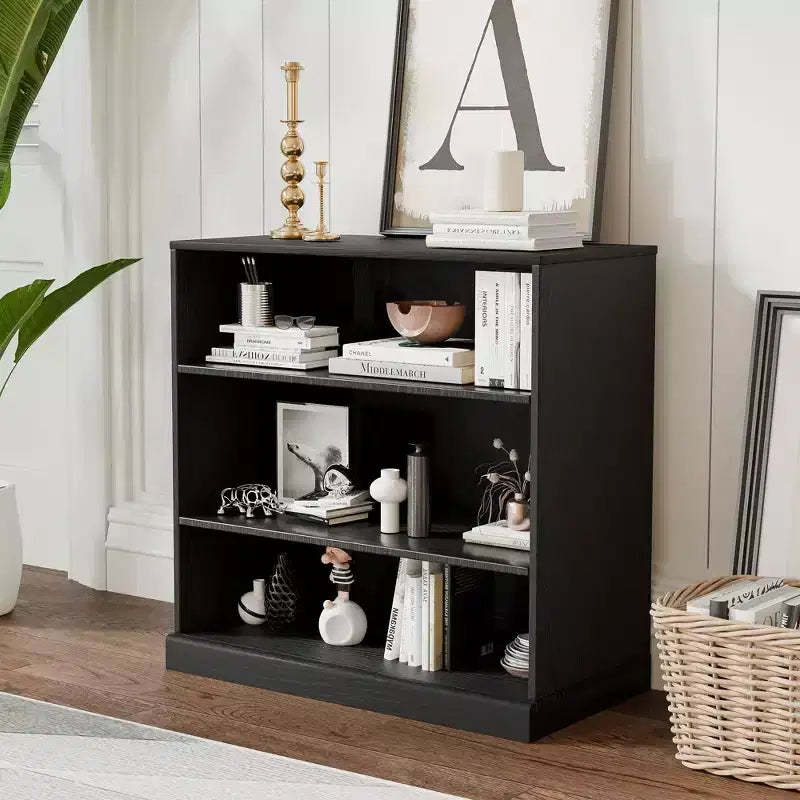 PexFix 31x31x16 Wood Accent Cabinet with Adjustable Shelf Storage Cabinet without Door Black