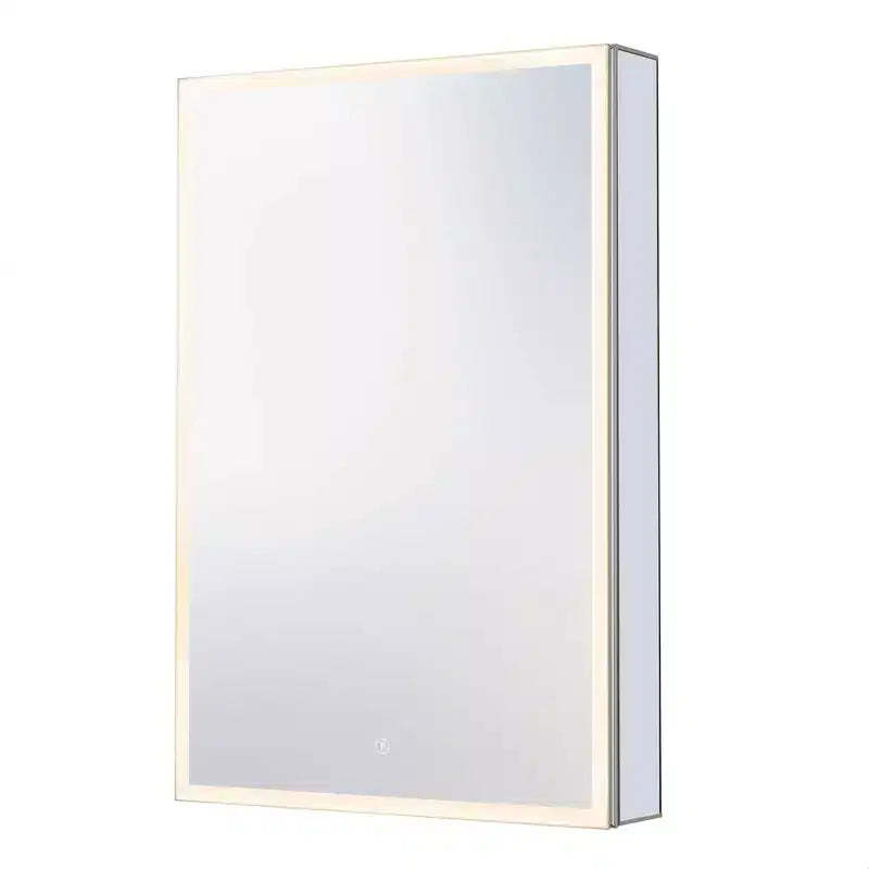 Fine Fixtures Frameless Mirrored Medicine Cabinet with LED Lighting
