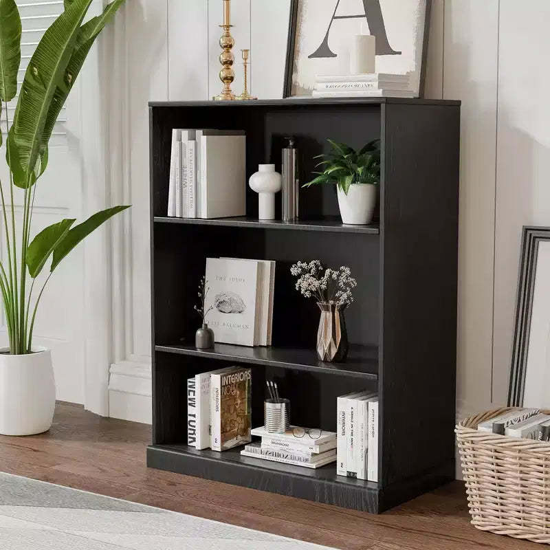 PexFix 41x31x16 Wood Accent Cabinet with Adjustable Shelf Storage Cabinet without Door Black