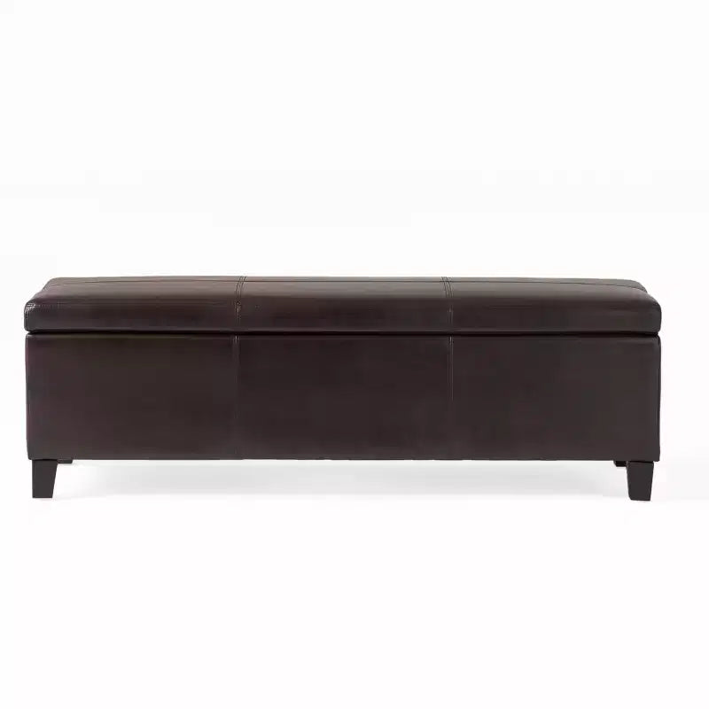 Christopher Knight Home Rupert Contemporary Faux Leather Upholstered Storage Ottoman