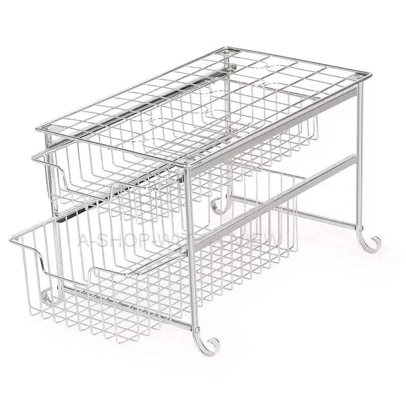 Oumilen Double Layer Drawer Storage Rack