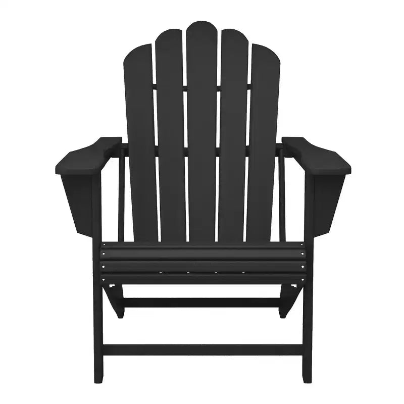 WestinTrends Highland Outdoor Patio HDPE Adirondack Chair With Cup Holder