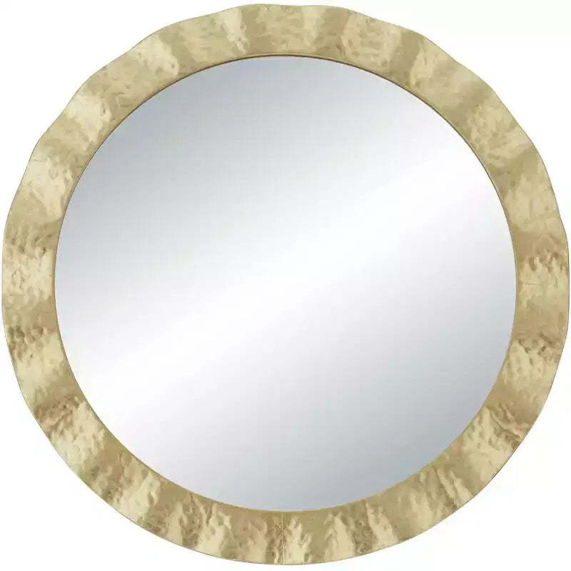 Uttermost Felipe 32 Gold Round Wall Mirror