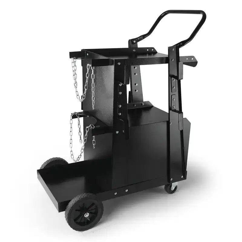 VEVOR Welding Cart, 2-Tier Heavy Duty Welder Cart with Anti-Theft Lockable Cabinet
