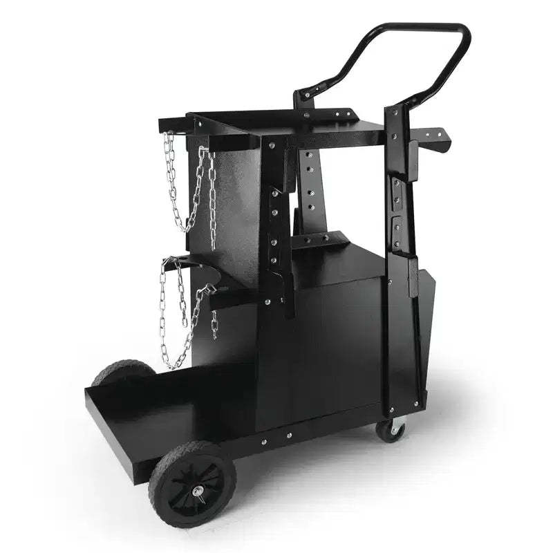 VEVOR Welding Cart, 2-Tier Heavy Duty Welder Cart with Anti-Theft Lockable Cabinet