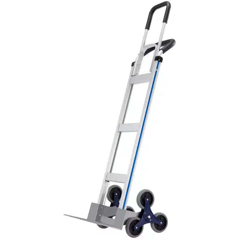 VEVOR Stair Climbing Cart, 550 lbs Load Capacity, Aluminum Hand Truck Dolly with Dual Handles, Integrated Frame & Nonslip Rubber Wheels