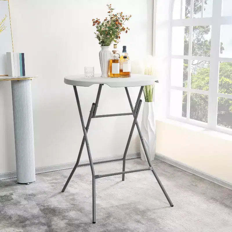Home Imports Emporium High Top Cocktail Bar Portable Resin Table for Ourdoor Parties/Events