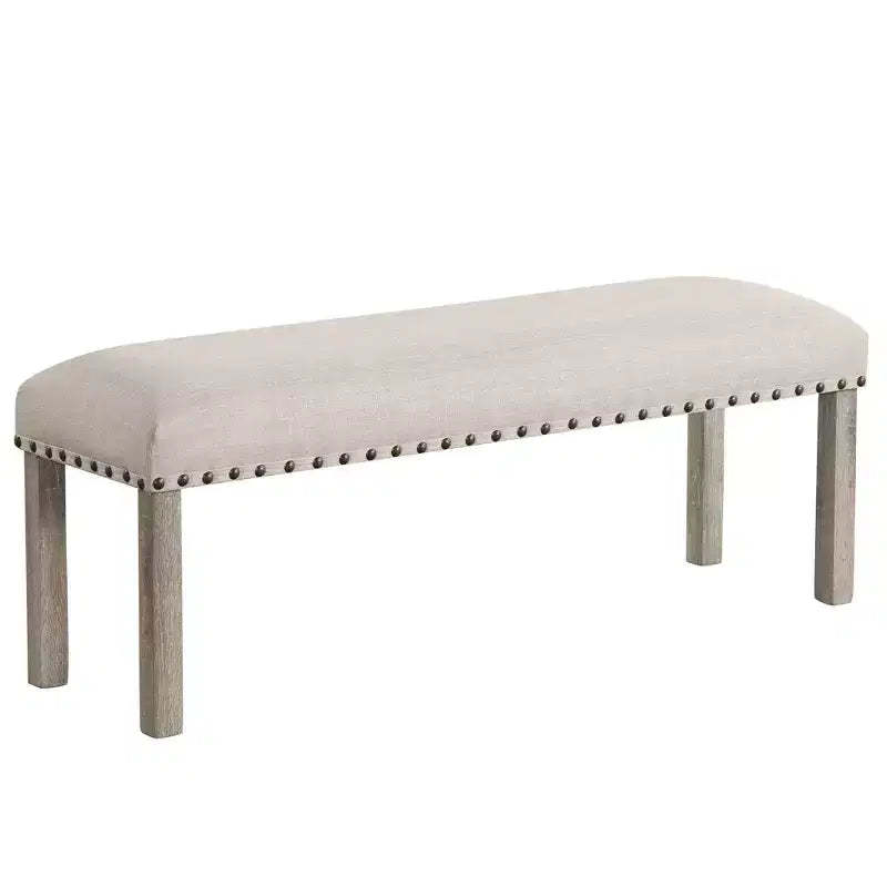 Rustic Upholstered Dining Bench, Dining Table Bench for Bedroom Dining Room Living Room Entryway - Morden Fort